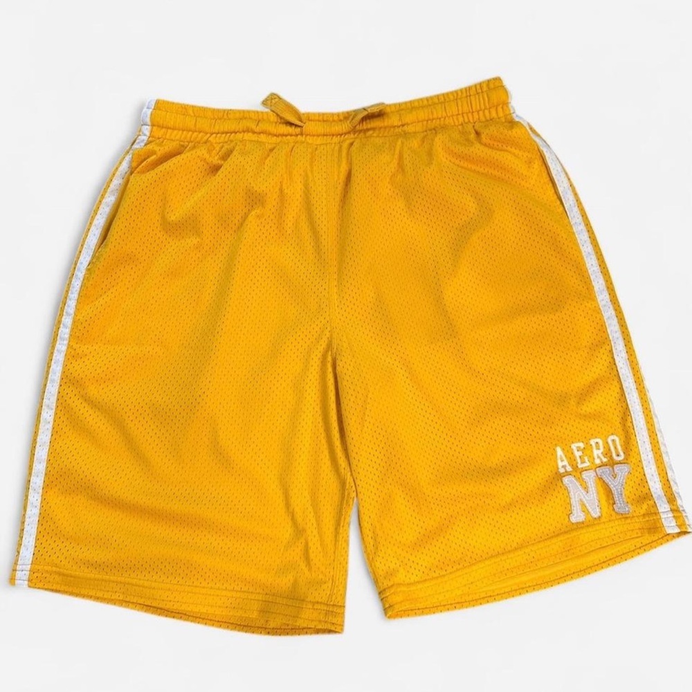 Aeropostale Yellow Athletic Shorts Men's XL Sportswear